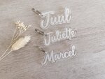 Plexi sleutelhanger naam
