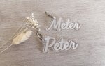 Plexi sleutelhanger naam
