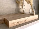 Gegraveerde kaarthouder | vaasje & droogbloemen 
