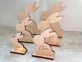 Gepersonaliseerd paaskonijn