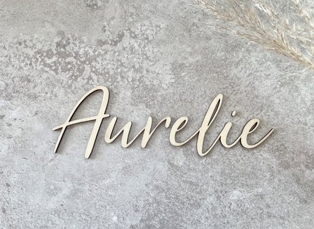 Houten naam &#039;Aurelie&#039;