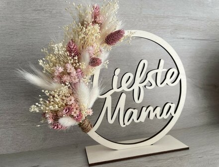 Mini flowerhoop &#039;Liefste Mama&#039;