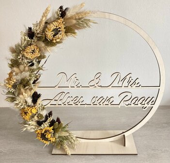 Houten flowerhoop 