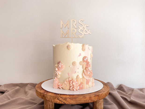 Caketopper 'Mr/Mrs & Mr/Mrs' modern