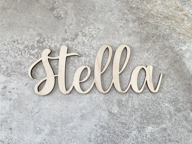 Houten naam 'Stella'