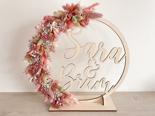 Houten flowerhoop 