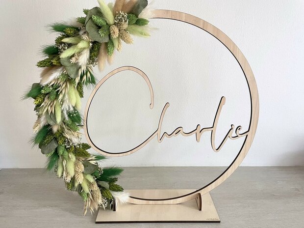 Houten flowerhoop 