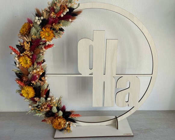 Houten flowerhoop 