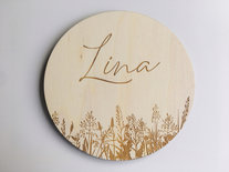 Naambord rond gepersonaliseerd