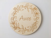 Naambord rond gepersonaliseerd