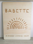 Naambord gepersonaliseerd XL