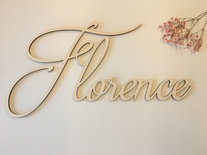 Houten naam gepersonaliseerd