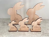 Gepersonaliseerd paaskonijn