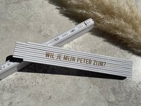 Gegraveerde vouwmeter