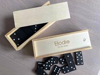 Gegraveerd domino spel