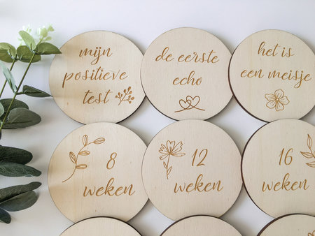 Mijlpaalkaarten zwangerschap