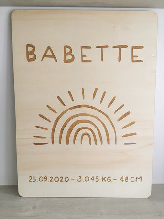 Groot houten bord – op maat