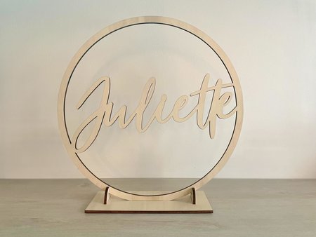 Houten naamhoepel