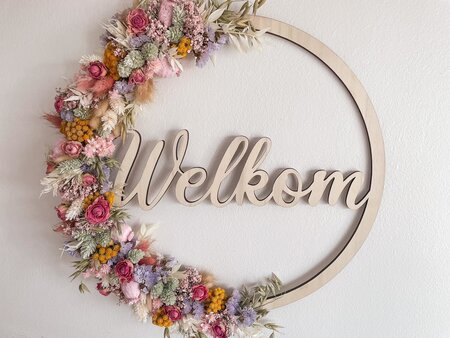 Houten flowerhoop