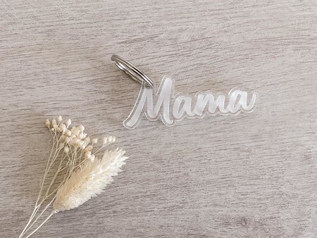 Plexi sleutelhanger naam