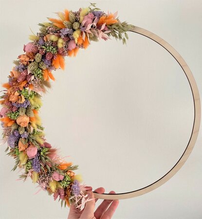 Houten flowerhoop