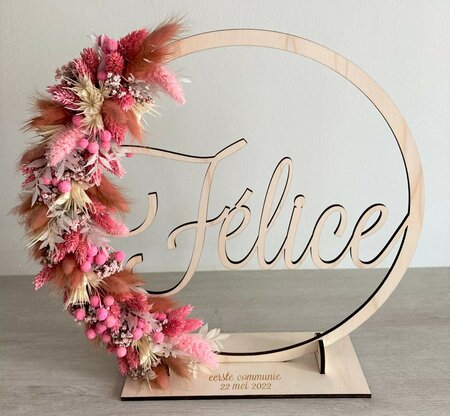 Houten flowerhoop