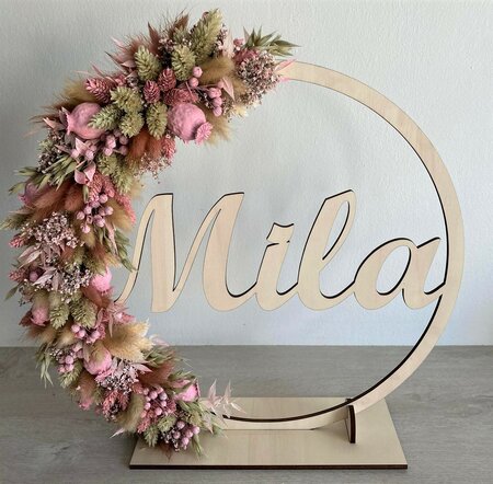 Houten flowerhoop