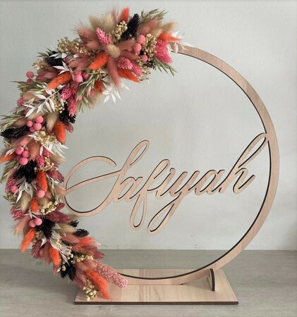Houten flowerhoop