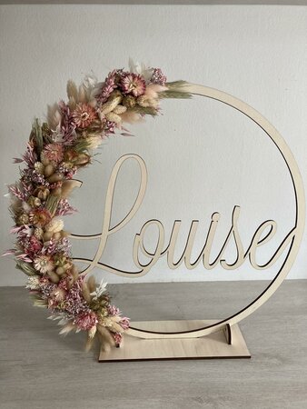 Houten flowerhoop
