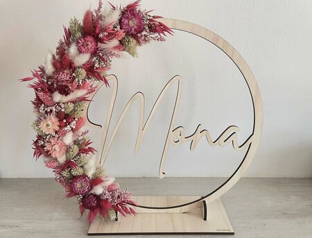Houten flowerhoop