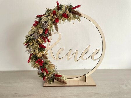 Houten flowerhoop