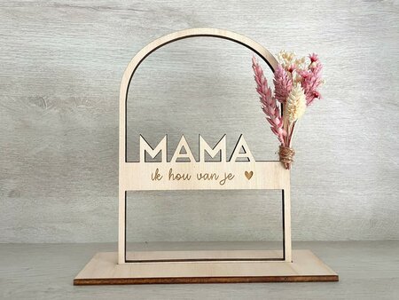 Houten boog 'Mama'