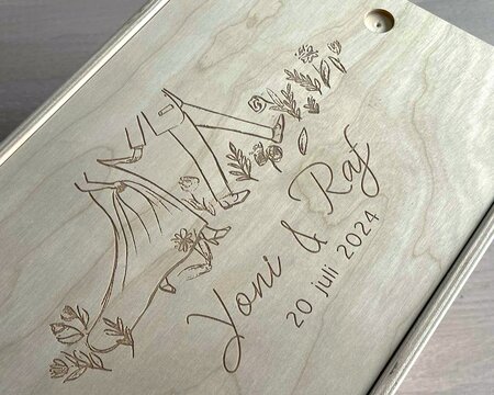 Herinneringsdoos schuifdeksel ontwerp op maat