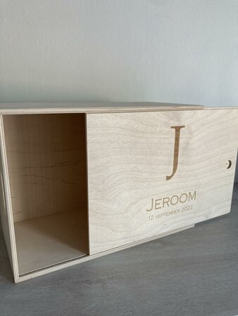 Herinneringsdoos schuifdeksel initiaal