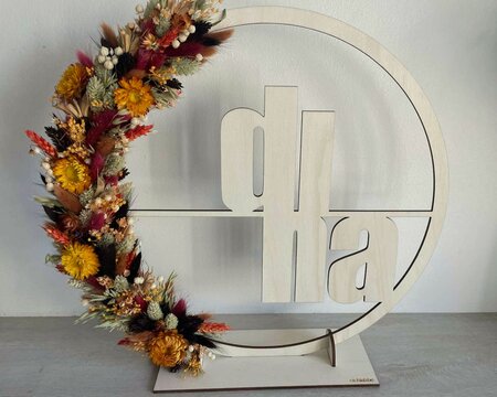 Houten flowerhoop