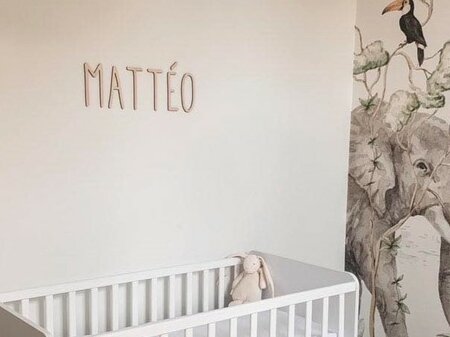 Houten naam gepersonaliseerd