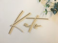 Houten naam gepersonaliseerd