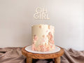 Caketopper 'Oh Girl' modern