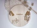 Naambord rond gepersonaliseerd