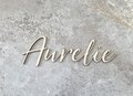 Houten naam 'Aurelie'
