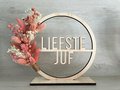 Pre-order / Mini flowerhoop 'Liefste Juf' 