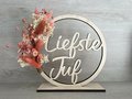 Pre-order / Mini flowerhoop 'Liefste Juf' 