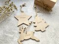 Set houten kerstfiguren