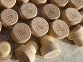 Gegraveerde houten wijnstopper